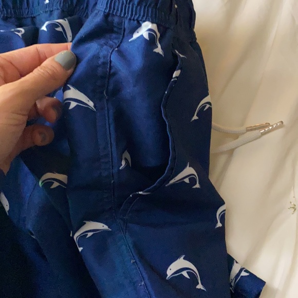 Men’s Swim Trunks with Dolphins - Picture 3 of 4